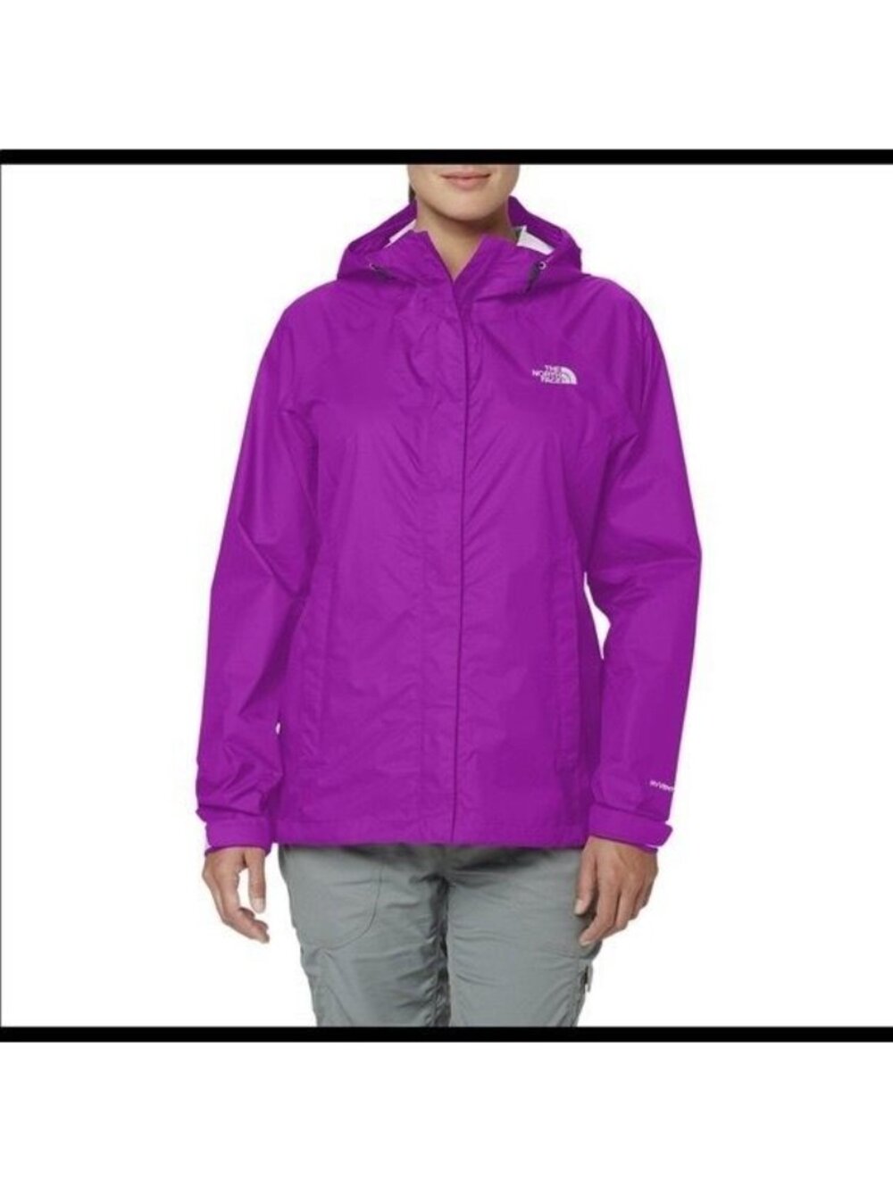 The North Face Women's Magenta HyVent Rain Resolve Jacket Size Small 2618 - Picture 2 of 15
